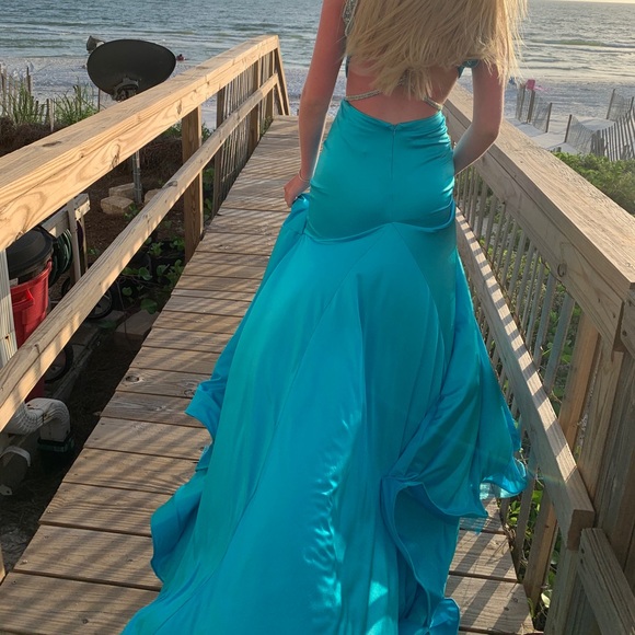 Blue Prom Dress - Picture 5 of 5